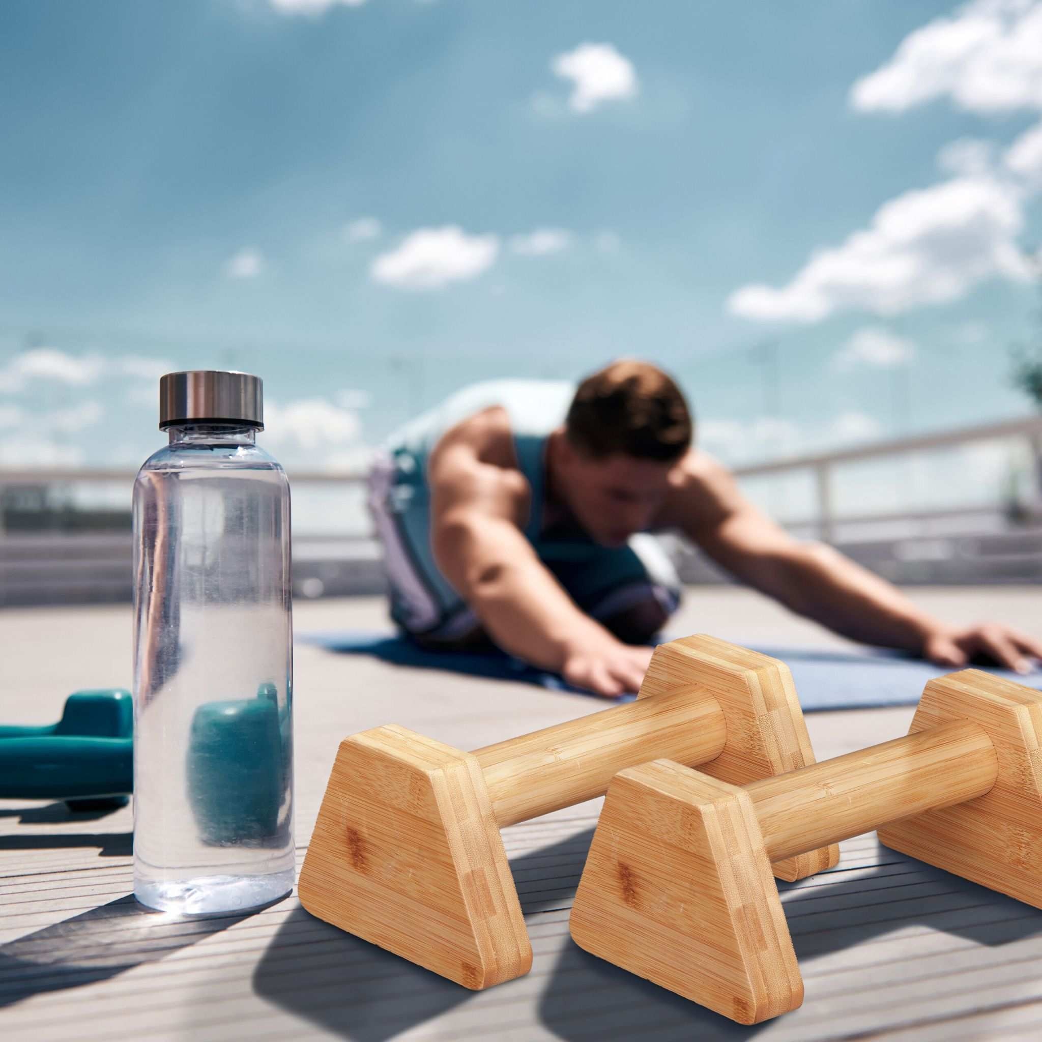 Achieve Peak Physical Fitness with Our Bamboo Push-Up Stands, Perfectly Designed for Versatile Workouts at Home