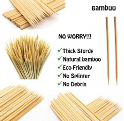 Natural Bamboo Sticks | Skewers for BBQ& Crafting Job