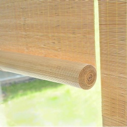 Premium Customized Bamboo Blinds Curtain - Eco-Friendly, Light-Filtering Window Coverings for Natural Elegance