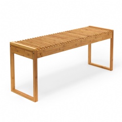 Eco-Friendly Bamboo Bench: Sustainable Seating for Gardens, Patios, and Indoors – Crafted from Natural, Rapidly Renewable Bamboo