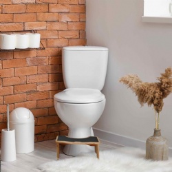Discover the Revolutionary Comfort and Health Benefits of Our Bamboo Toilet Stool: Crafted from Sustainable Bamboo, This Stool Promotes a Natural Squatting Position, Supports Digestive Health