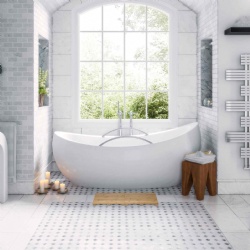 Luxurious and Eco-Friendly Foldable Bamboo Shower Mat for Modern Bathrooms - Experience Safety and Style with Natural Bamboo