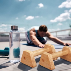 Achieve Peak Physical Fitness with Our Bamboo Push-Up Stands, Perfectly Designed for Versatile Workouts at Home