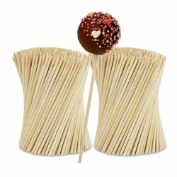 Elevate Your Culinary Arts with Our Premium Wooden Skewers and Cake Pop Sticks – Ideal for Grilling, Baking, and Crafting | Eco-Friendly Bamboo